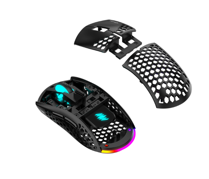 Craze C-HP-PUS-MR Hikari Pro and Purple Shell with RGB Built in Mousepad - Purple - Zoom Image 7