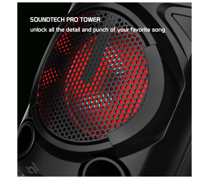 Rako 9000044 SoundTech Pro Tower Plus 1 Mic - Black - Zoom Image 4