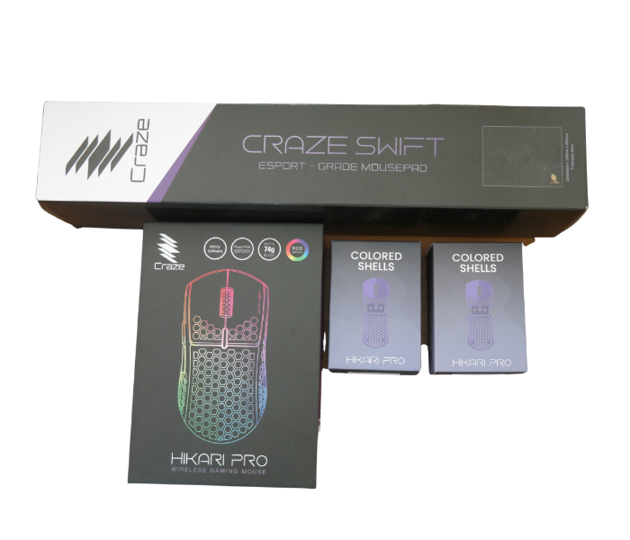 Craze C-HP-MPUS-M Hikari Pro and Mint and Purple Shell with Mousepad - Mint and Purple - Zoom Image 2