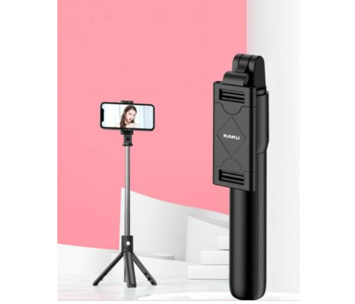 Kakusiga Portable Wireless Remote Control Bluetooth Foldable Mini Tripod Selfie Stick - Black - Zoom Image 9