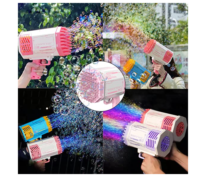 Generic 69 Holes Rocket Launcher Bubble Machine with Colorful Lights-A - Zoom Image 4