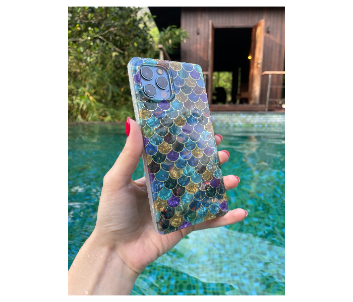 Protective Square Shape Case Art Print Fish Scale Mobile Cases For iPhone 12 Pro Max - Zoom Image 2