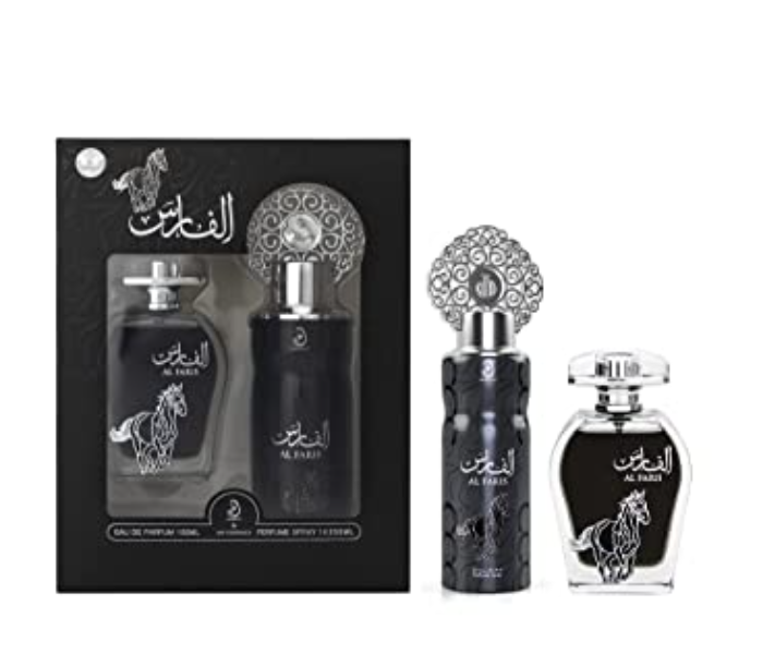 Arabiyat 100ml Al Faris Eau De Parfum and 200ml Deodrant Spray Set - Zoom Image 4