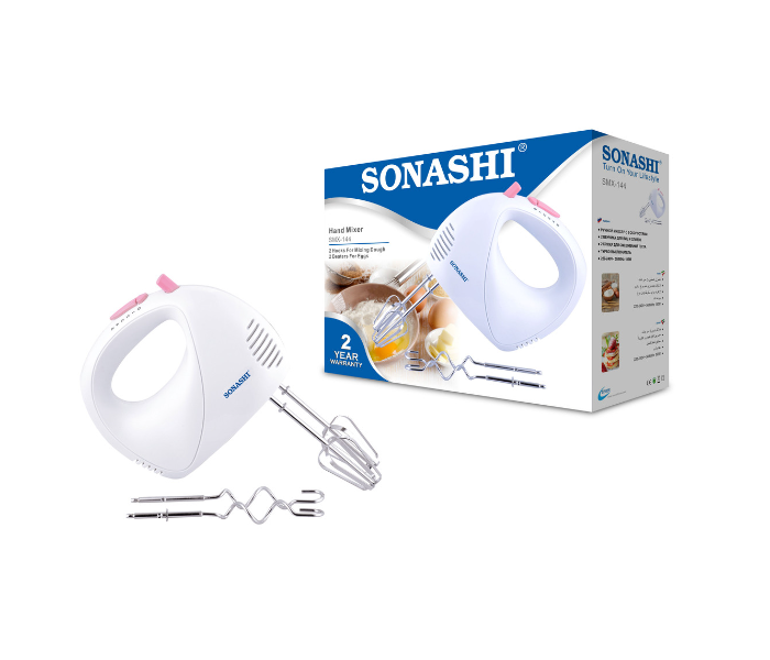 Sonashi SMX-144 150Watts Hand Mixer - White and Silver - Zoom Image 5