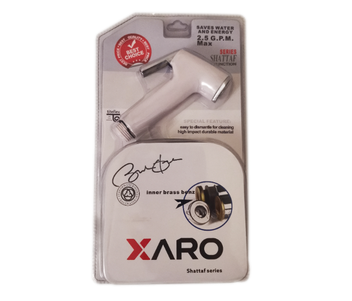 Xaro HP-PG2 Plastic High Pressure Shattaf Bidet Spray - White - Zoom Image 2