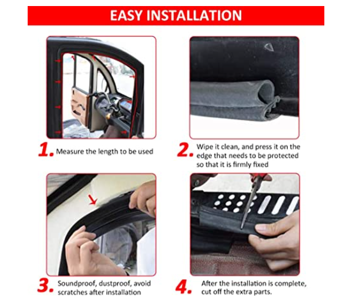 Automotive Door Rubber Seal Trim Seal Strip with Side Bulb - Zoom Image 5