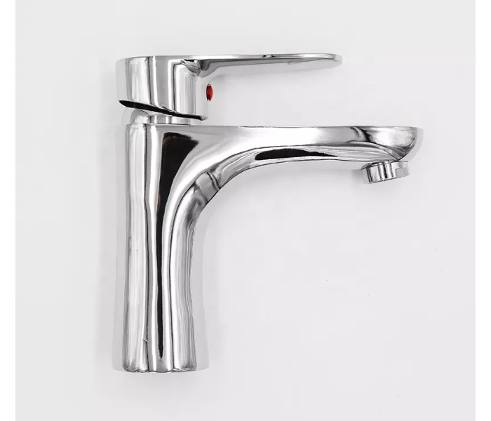 Italomix 102294 Zinc Alloy Single Lever Wash Basin Mixer Tap - Silver - Zoom Image 3