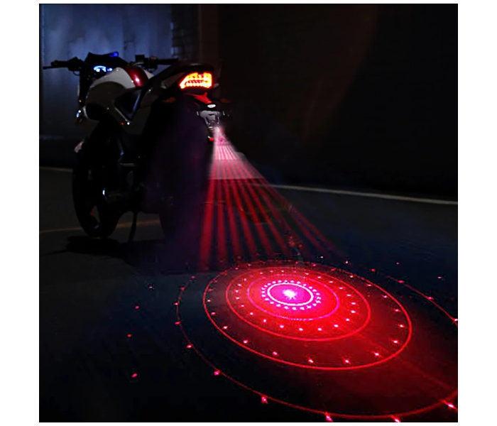 All Good Motorcycle Accessories LED Colored Lights Burst Flash Pattern Laser Spotlights - Zoom Image