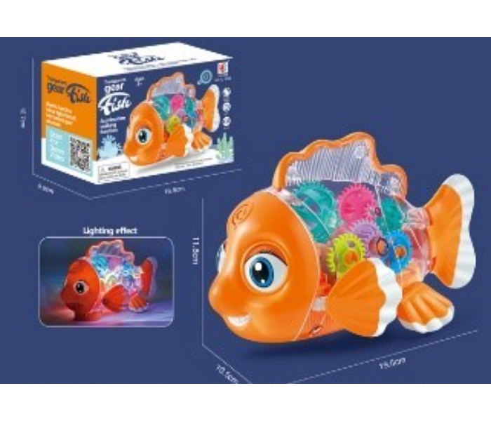 DK1153 Battery Operated Fish Activity Toy For Kids - Orange - Zoom Image