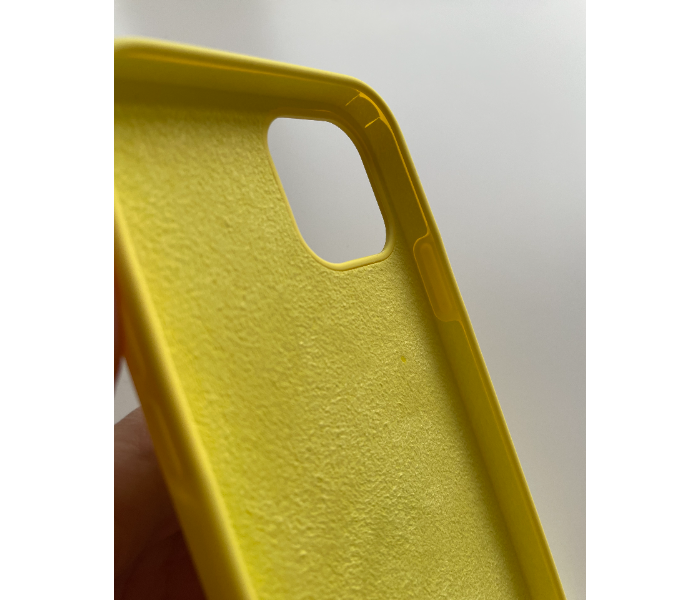 Liquid Silicone Yellow Case Magnet Grip Stand Mobile Case For iPhone 13 - Yellow - Zoom Image 7