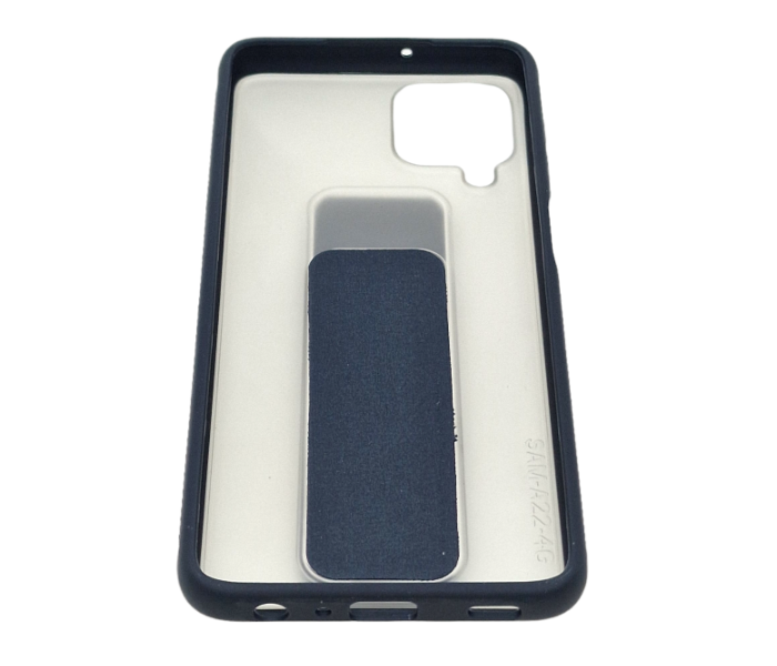 Magnetic Clear Case With Stand Hand Strap Samsung Galaxy A22 - Navy - Zoom Image 3