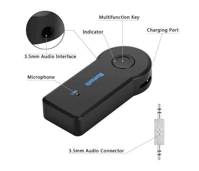 All Good 2 in 1 Wireless Bluetooth 5.0 Receiver Transmitter Adapter - Zoom Image