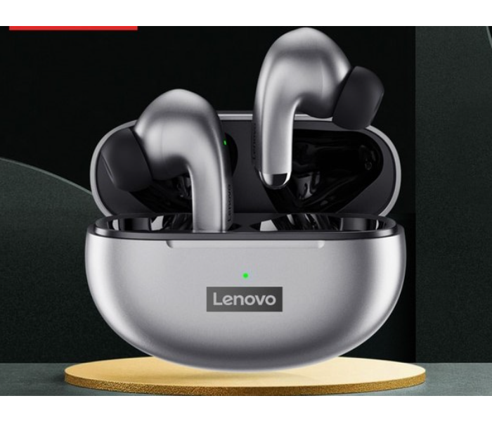 Lenovo LP5 Original Waterproof Wireless Bluetooth Earbuds - Grey - Zoom Image