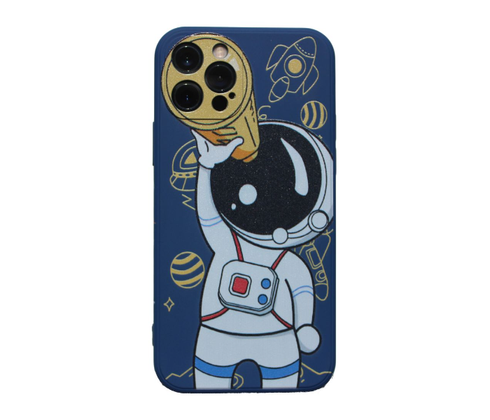 Blue Case Art Print Austronaut Mobile Case For iPhone 11 Pro Max - Blue - Zoom Image 1