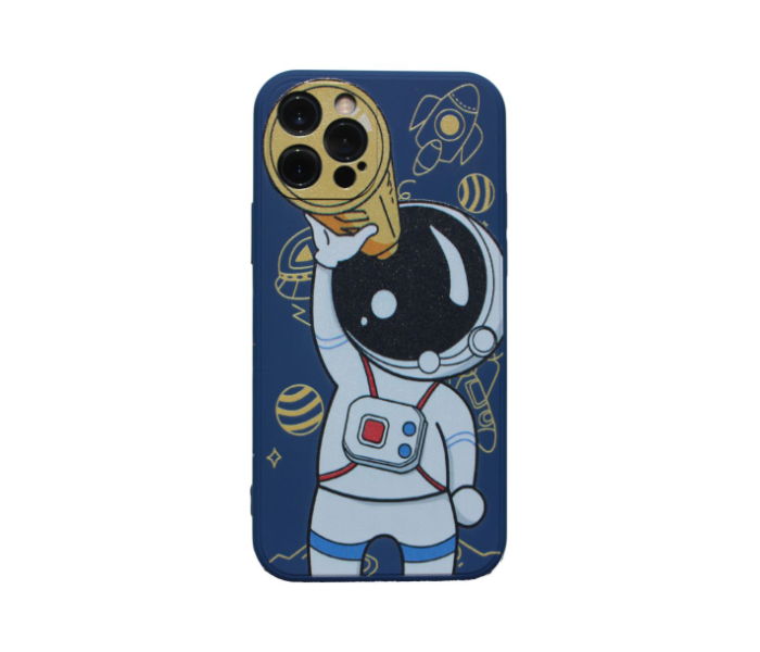 Blue Case Art Print Austronaut Mobile Case For iPhone 13 Pro Max - Blue - Zoom Image 1