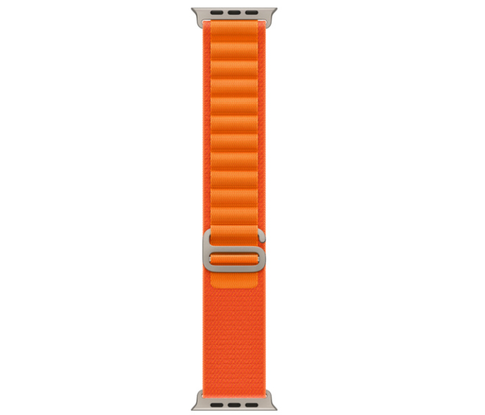 Apple Watch Ultra GPS And Cellular Titanium Case with Orange Alpine Loop 49mm Band size Small - Zoom Image 3