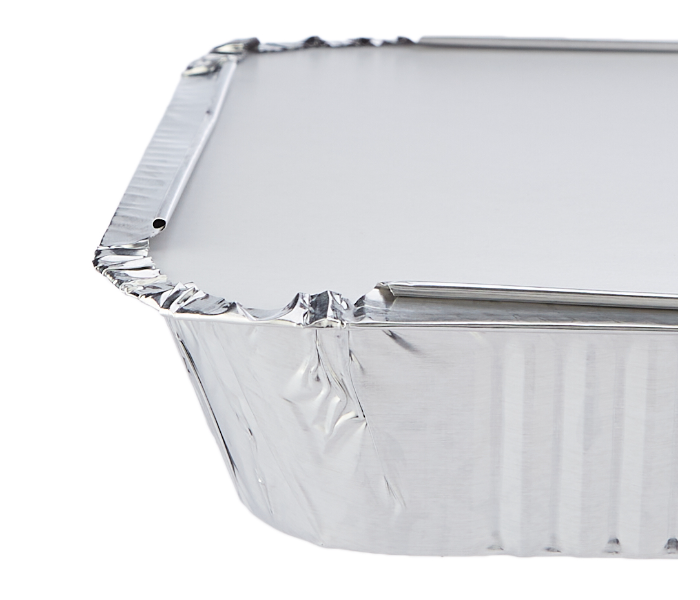 Hotpack HSM83185 Pack of 10 Pieces 1850ml Aluminium Container - Silver - Zoom Image 4