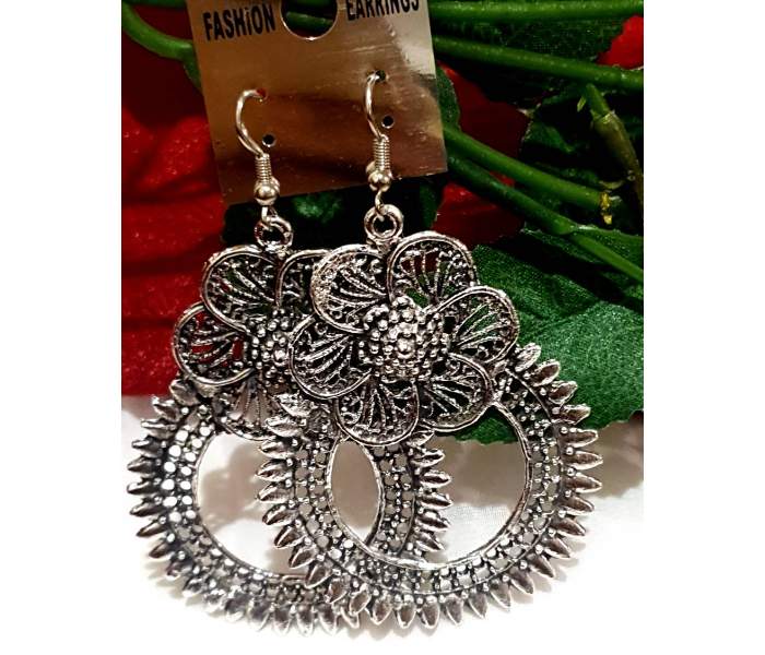 Strabella ER9011 Weightless Hanging Earrings For Women -  Silver - Zoom Image