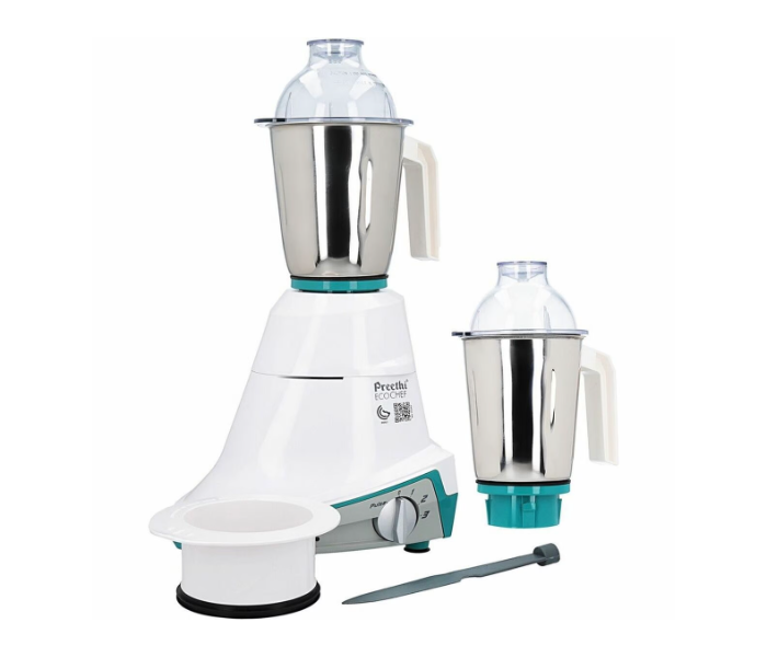 Preethi MG155/08 600Watts EcoChef Mixer - White and Blue - Zoom Image 1