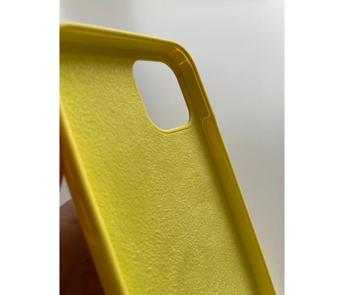 Liquid Silicone Yellow Case Magnet Grip Stand Mobile Case For iPhone 13 Pro Max - Yellow - Zoom Image 7