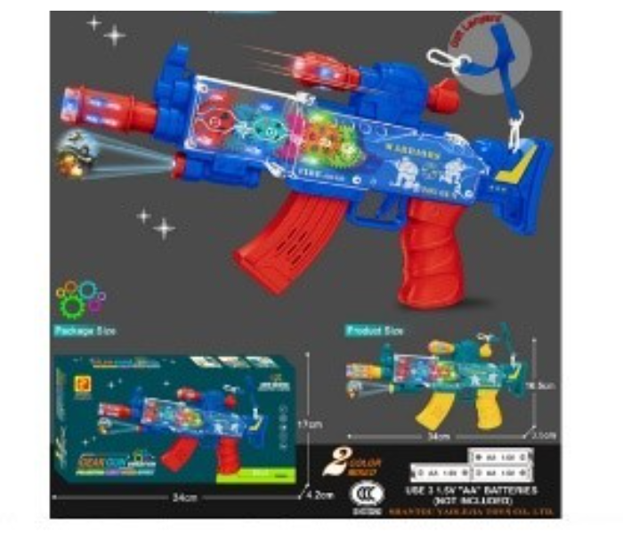 DK1235 Electric Gun Activity Toy For Kids - Red and Blue - Zoom Image