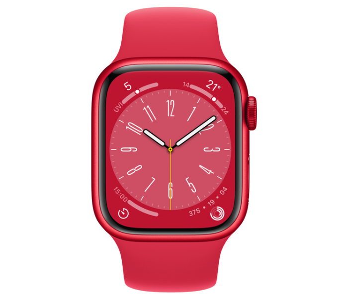 Apple Watch Series 8 GPS Red Aluminum Case with Sport Band 45mm - Zoom Image 2