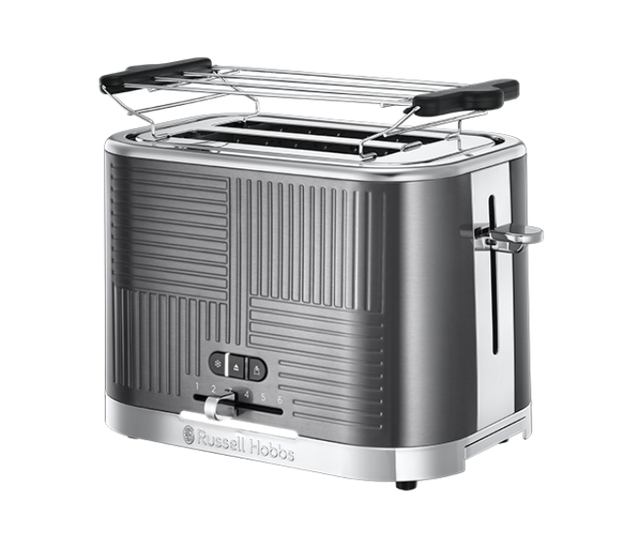 Russell Hobbs RH25250 Geo Steel 2 Slice Toaster - Steel - Zoom Image 8