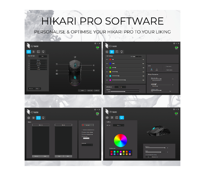 Craze C-HR Hikari Pro Mouse Shell - Black - Zoom Image 3