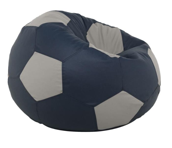 TUD Football XXXXL Bean Bag - Black and Grey - Zoom Image