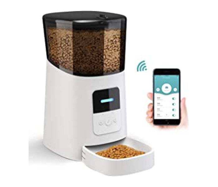 Galaxy Automatic Cat Feeder Wi-Fi Enabled Smart Pet Feeder for Cats and Dogs - Zoom Image 1