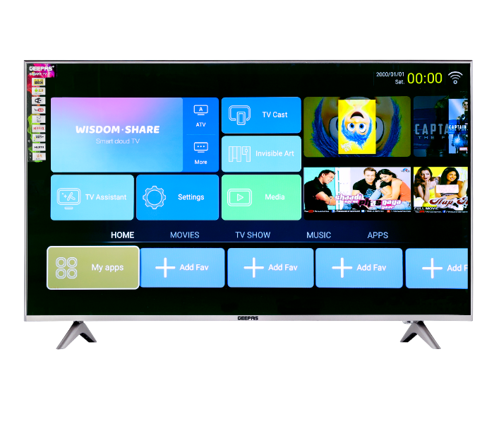 Geepas GLED4328SXHD 43" FHD SmartTV LED - Zoom Image 1