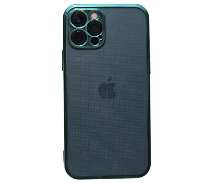 Transparent Case Green Edges Mobile Case For iPhone 13 Mini - Green - Zoom Image 1