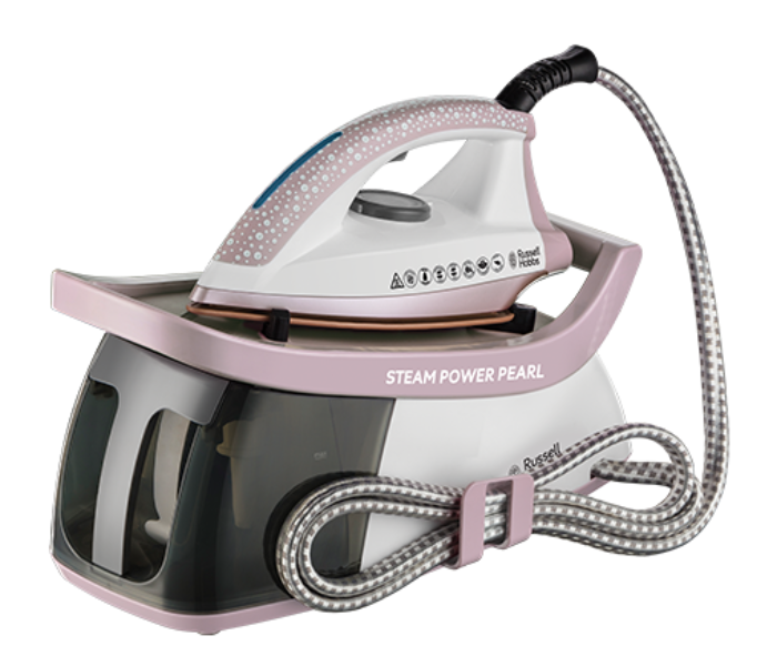 Russell Hobbs RH26191 SteamPower Pearl Steam Generator Iron with Pearl Infused Soleplate - Pink - Zoom Image 1