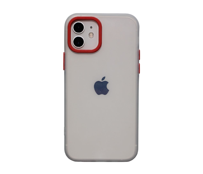 Transparent Case Red Camera Ring Mobile Case For iPhone 11 Pro Max - Red - Zoom Image 1