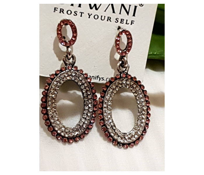 Strabella ER5002e Weightless Hanging Earrings For Women -  Rose - Zoom Image