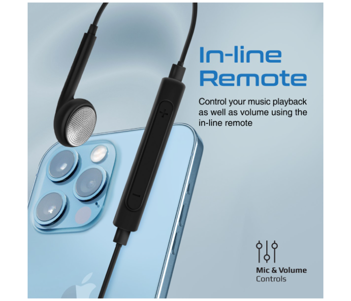 Promate Beat-LT Mono Earbuds with Lightning Connector - Black - Zoom Image 4