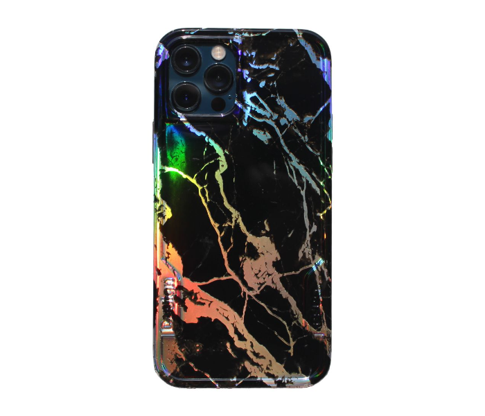 Black Marble Case Gradient Design Mobile Cases For iPhone 12 Pro Max - Black - Zoom Image 1