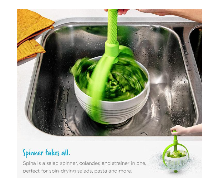 Generic 2-in-1 Collapsible Salad Spinner and Colander - Green - Zoom Image 4