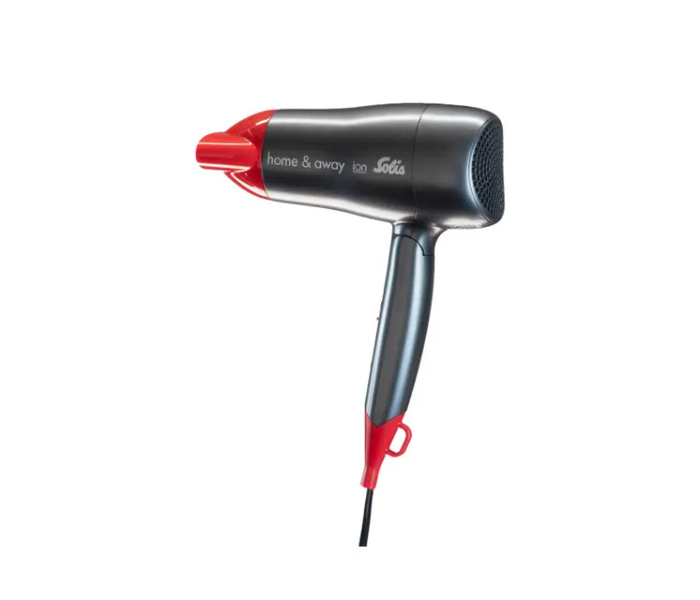 Solis 1800 Watts Home and Away Travel Hair Dryer - Black and Red - Zoom Image 1