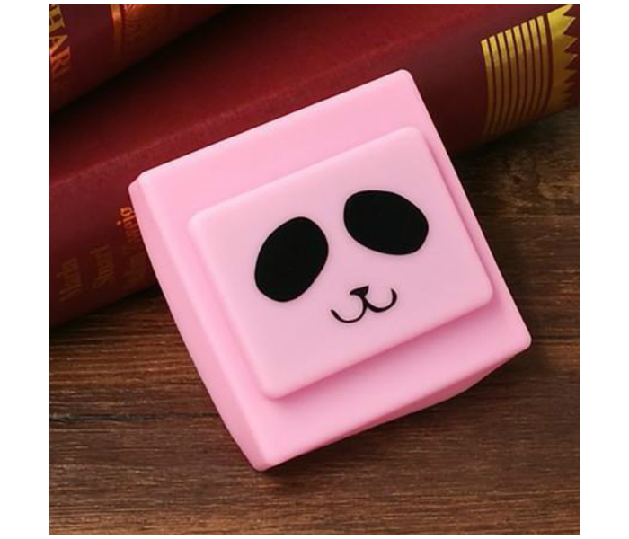 Silicone Panda Design Switch Cover - Pink - Zoom Image