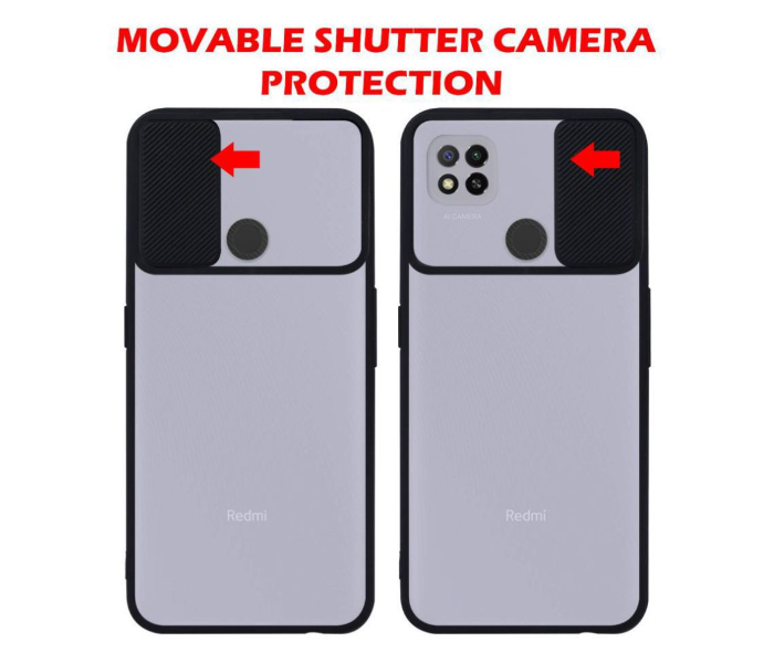 Shockproof Back Cover for Redmi 9C - Black - Zoom Image 2