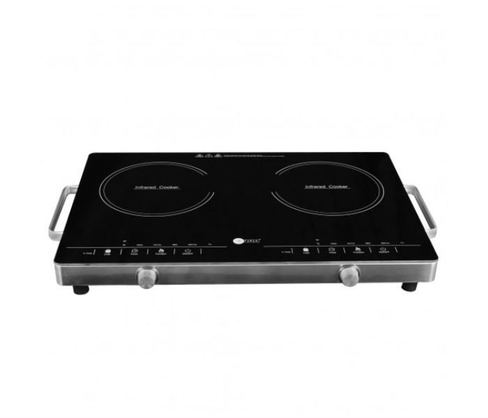 Afra AF-3000ICBK 3000 Watts Double Infrared Cooker - Black and Silver - Zoom Image 1