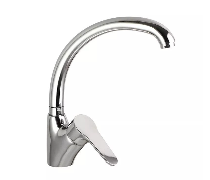 Italomix 104167 Metal Pull-Up Sprayer Countertop Deck-Mounted Kitchen Faucet - Silver - Zoom Image