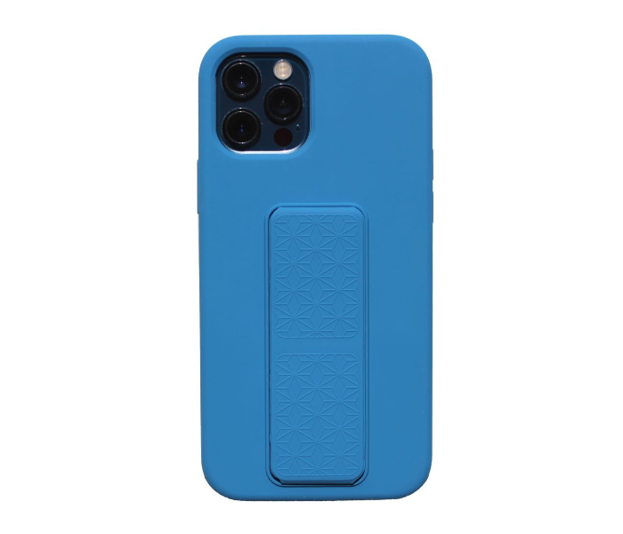 Liquid Silicone Blue Case Magnet Grip Stand Mobile Case For iPhone 11 - Blue - Zoom Image 1