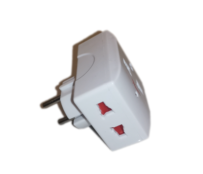 Xaro MK999 Multi-Plug Europe Type Conversion Adaptor - White - Zoom Image 2