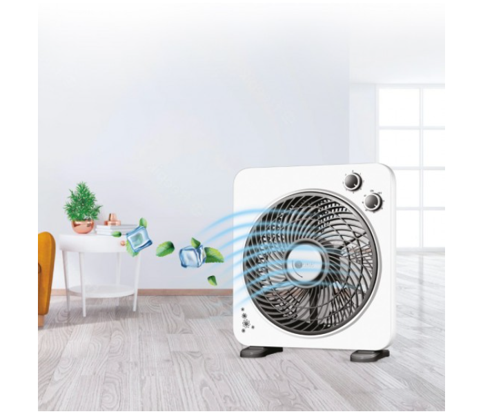 Afra AF-1045WT 45Watts Electric Box Fan - White - Zoom Image 1