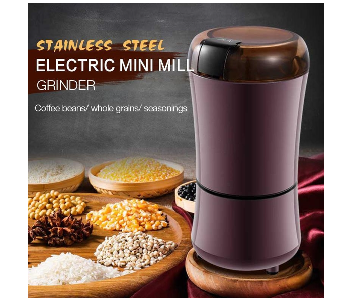 Stainless Steel Electric Mini Mill Grinder - Purple - Zoom Image 1