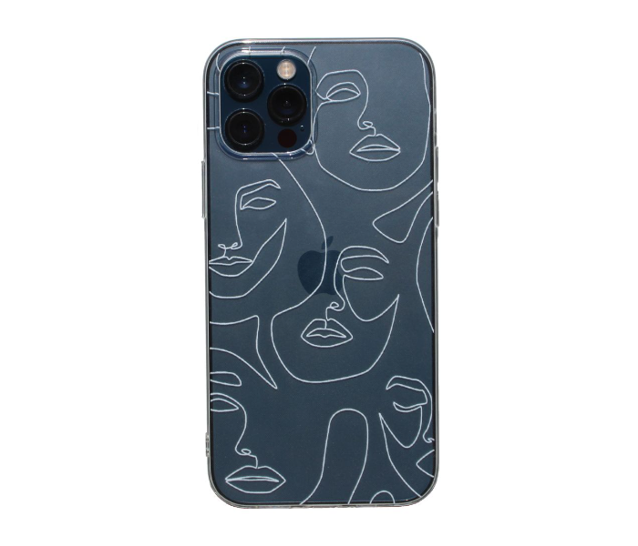 Transparent Case Art Print Faces Mobile Case For iPhone 11 Pro - Zoom Image 1