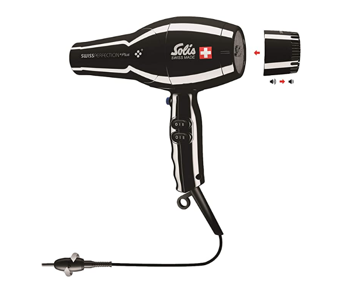 Solis 3801 Type 2300 Watts Swiss Perfection Plus Hair Dryer - Black - Zoom Image 2