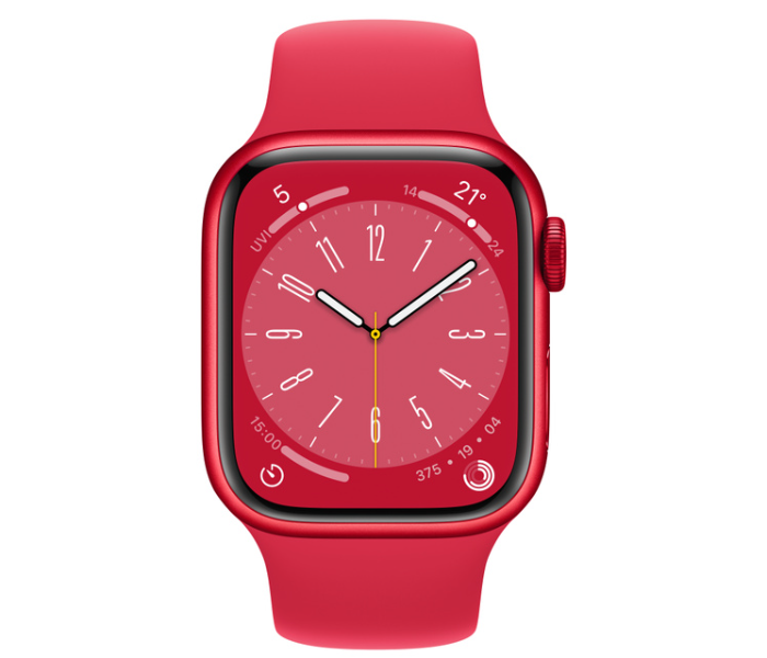 Apple Watch Series 8 GPS Red Aluminum Case with Sport Band 41mm - Zoom Image 2